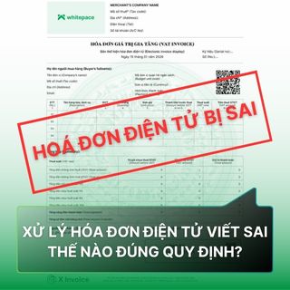 Hướng dẫn xử lý hoá đơn điện tử sai sót