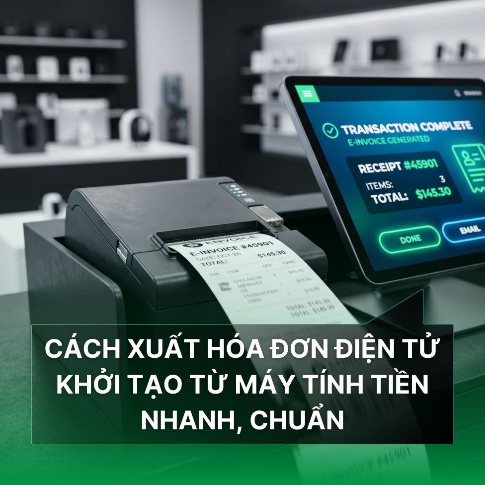 Xuất hoá đơn khởi tạo từ máy tính tiền