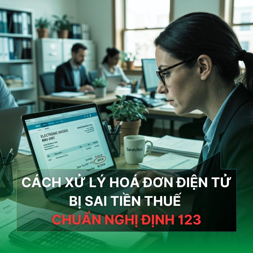 Hoá đơn sai tiền thuế